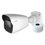 Speco 4MP H.265 IP Bullet Camera With Analytics and Junction Box, 2.8mm Fixed Lens