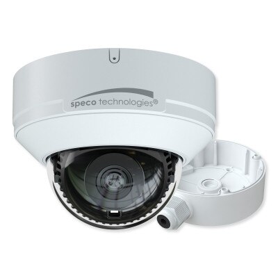 Speco 4MP Vandal Resistant IP Dome Camera with Advanced Analytics, 2.8mm Fixed Lens