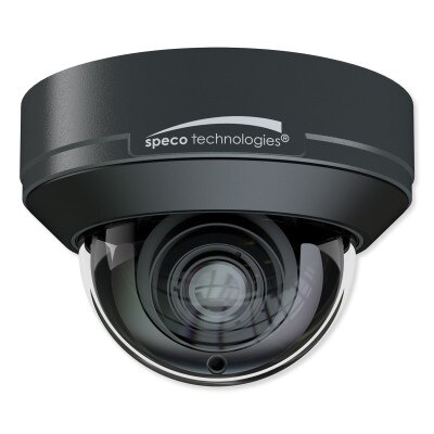 Speco 4MP Intensifier AI IP Dome Camera with Junction Box, 2.8-12mm motorized Lens, NDAA