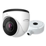 Speco 4MP H.256 Turret IP Camera With Advanced Analytics, 2.8-12mm Motorized Lens