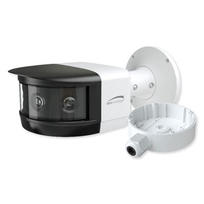 Speco 8MP Panoramic IP Camera with Flexible Intensifier, Analytics and Junction Box