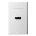 SCP HDMI Wallplate, White