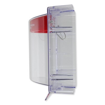 STI Stopper II Fire Alarm Cover with Horn and Clear Spacer, Fire Label (Open Box)