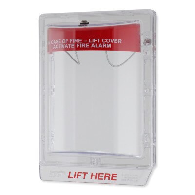 STI Stopper II Fire Alarm Cover - Flush Mounted - Fire Label