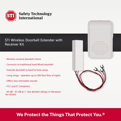 STI Wireless Doorbell Extender with Receiver Kit