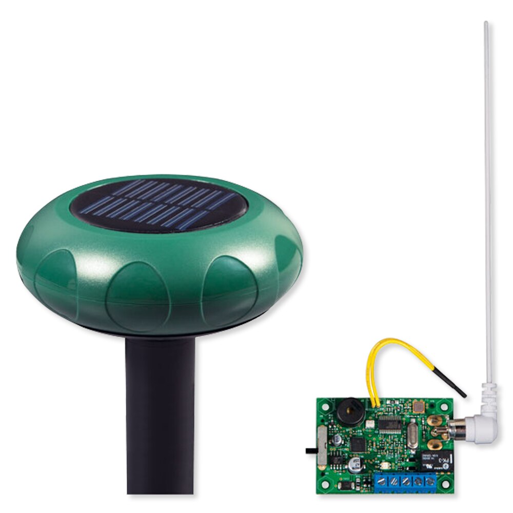 STI Wireless Driveway Monitor Kit with Single Channel Slave Receiver Solar Powered Open Box