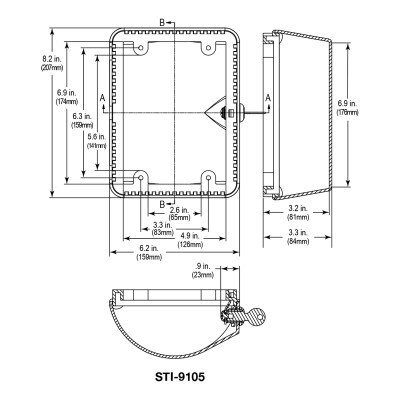 STI Thermostat Protector with Key Lock - Clear