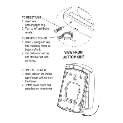 STI Global ReSet Indoor Only Key-to-Reset Push Button with Running Man Icon, No Cover, Green