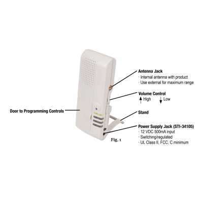STI Wireless Door Chime Kit with Voice Receiver