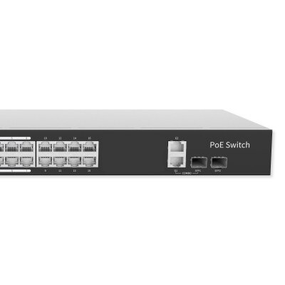 Uniview NSW3000 Series Cloud Managed Ethernet PoE Switch, 16 Port, 250W