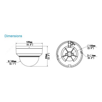 Uniview 5MP HD IR Dome Analog Camera, 2.8mm Fixed Lens