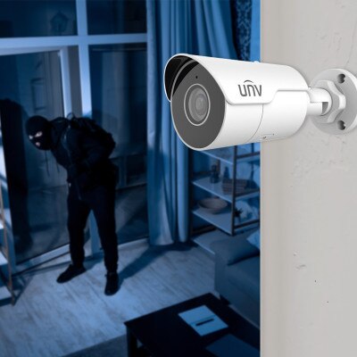 Uniview 5MP HD Mini IR Bullet Network Camera, 2.8mm Fixed Lens