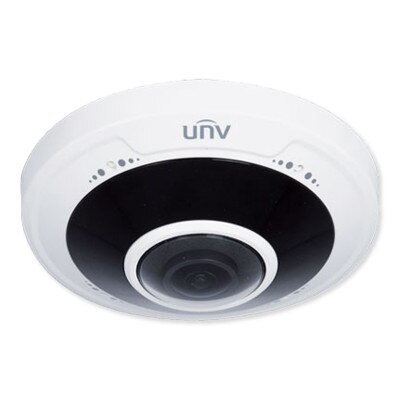 Uniview 5MP Fisheye Fixed Dome Network Camera, 1.4mm Lens