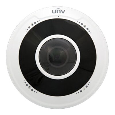 Uniview 5MP Fisheye Fixed Dome Network Camera, 1.4mm Lens