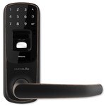 Ultraloq Bluetooth Enabled Fingerprint and Touchscreen Smart Lever Lock, Aged Bronze (Open Box)