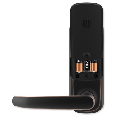 Ultraloq Bluetooth Enabled Fingerprint and Touchscreen Smart Lever Lock, Aged Bronze (Open Box)