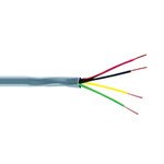 Communication Security Wire, 22AWG, 4C, 1,000 Ft., White