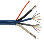 Bundled Cable (2 RG6 Coax, 2 Cat5e, 2 Fiber Optic), 500 Ft., Jacketed