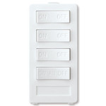X10 PRO 4-Button Keypad (3-Address & All On/All Off), White