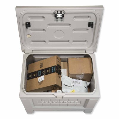 Yale Delivery Box, Kent, with Wi-Fi, Manor Gray