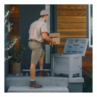 Yale Delivery Box, Kent, with Wi-Fi, Manor Gray