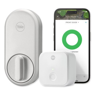 Yale Approach Lock with Wi-Fi Bridge, Silver
