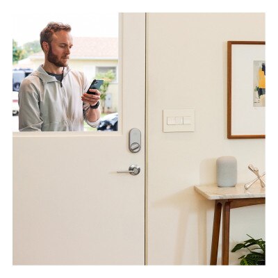 Yale Approach Lock with Wi-Fi Bridge, Silver