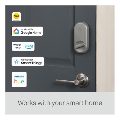 Yale Approach Lock with Wi-Fi Bridge, Silver