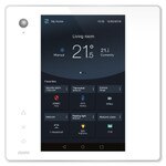 Zipato ZipaTile2 Z-Wave Home Automation Controller, White Touch Panel with Silver Frame (Open Box)
